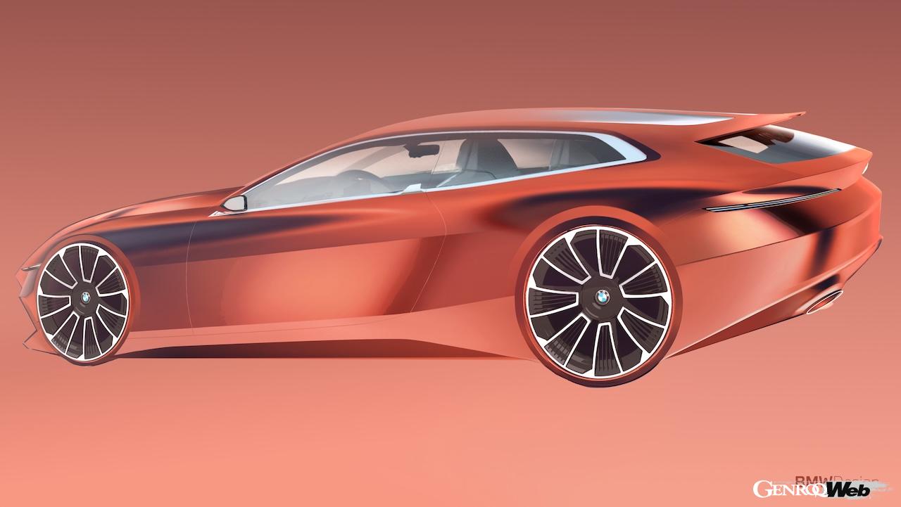 「BMW コンセプト スピードトップ」のデザインスケッチ。