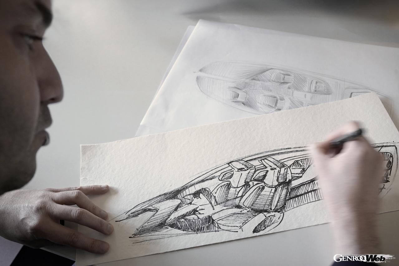 「BMW コンセプト スピードトップ」の製作風景。