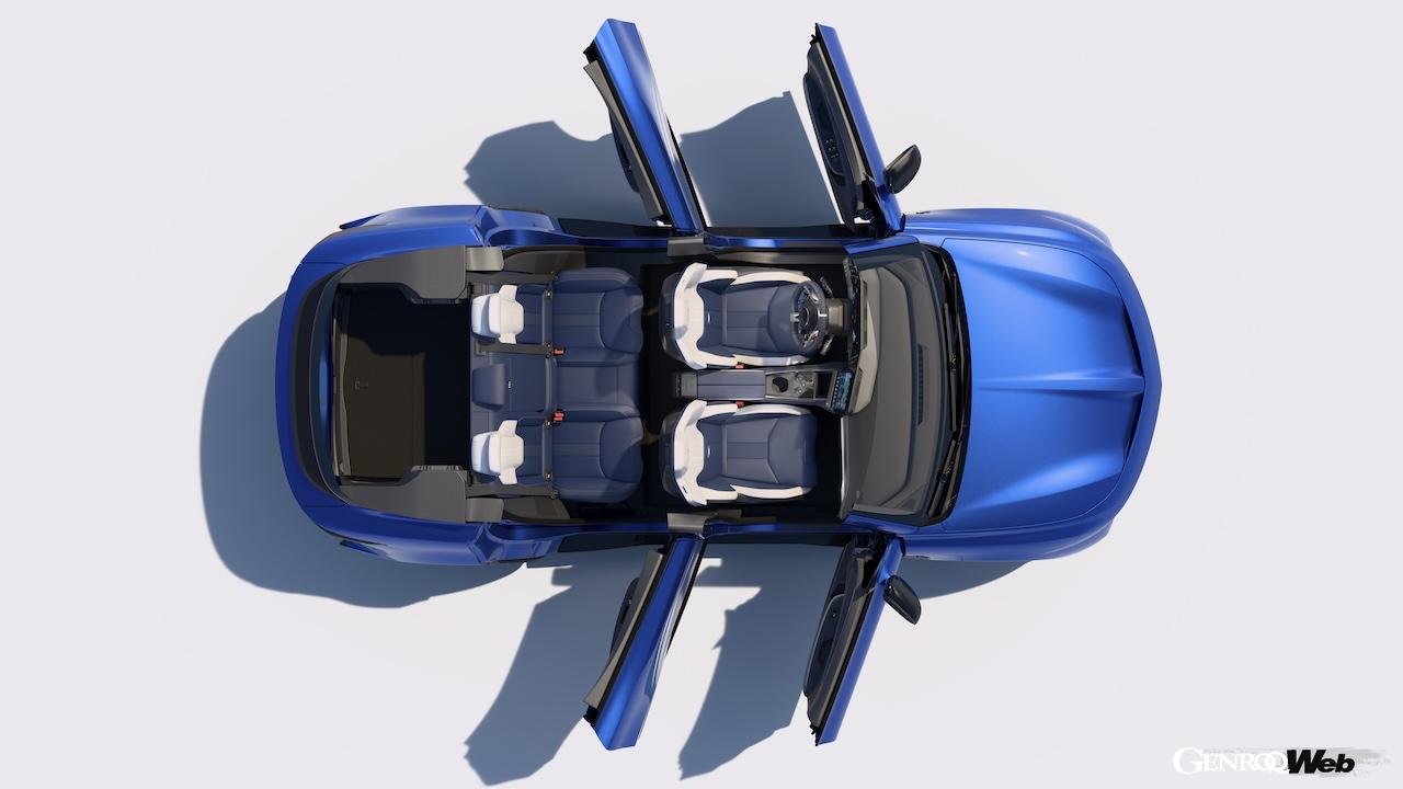 フル電動クロスオーバー「アルピーヌ A390」のインテリア。