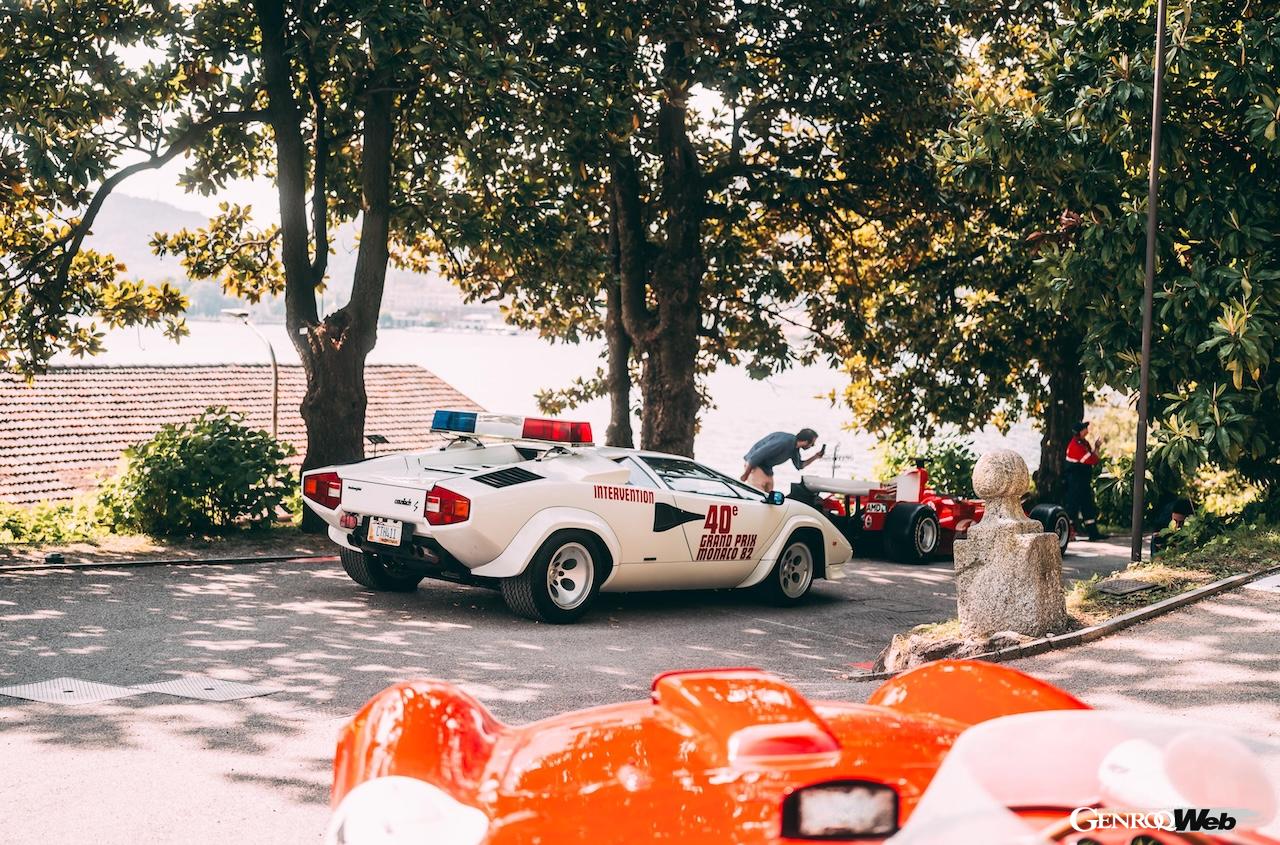 フオリコンコルソに登場した「カウンタックLP400 S ペースカー」。