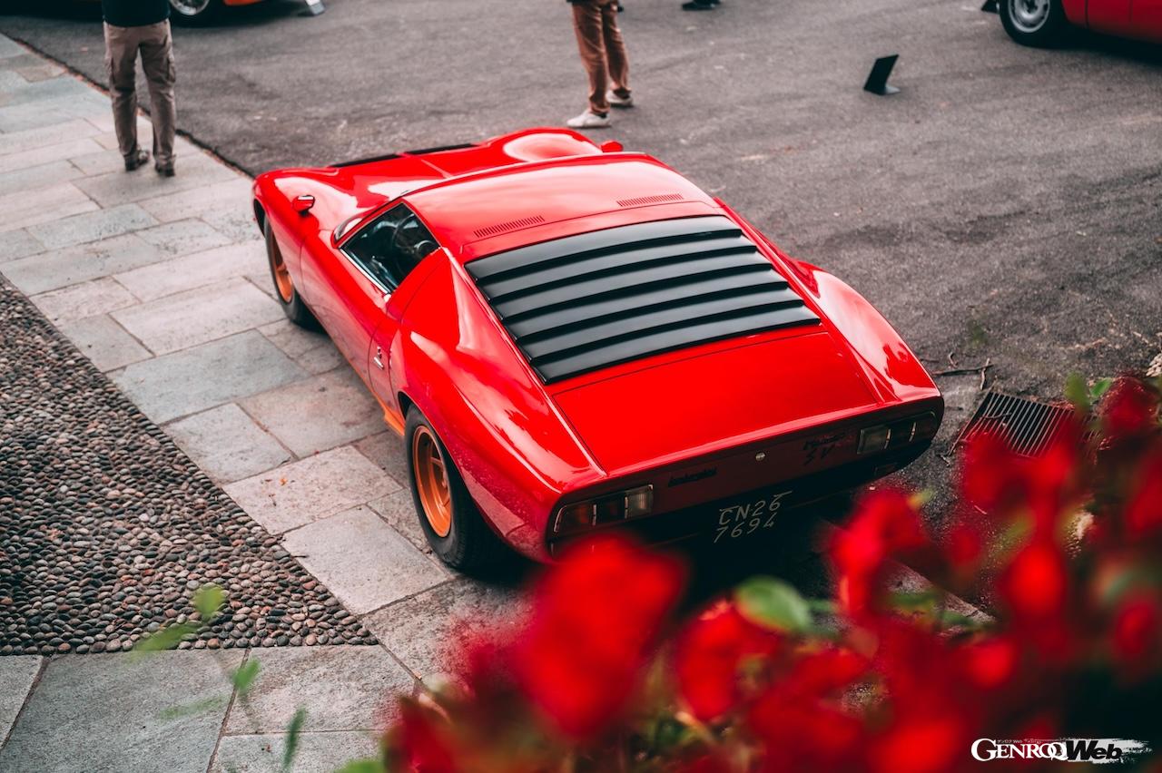 今回、真紅のミウラ SVが、コンコルソ・ディ・エレガンツァ・ヴィラ・デステのコンペティションに参加した唯一のランボルギーニとなった。