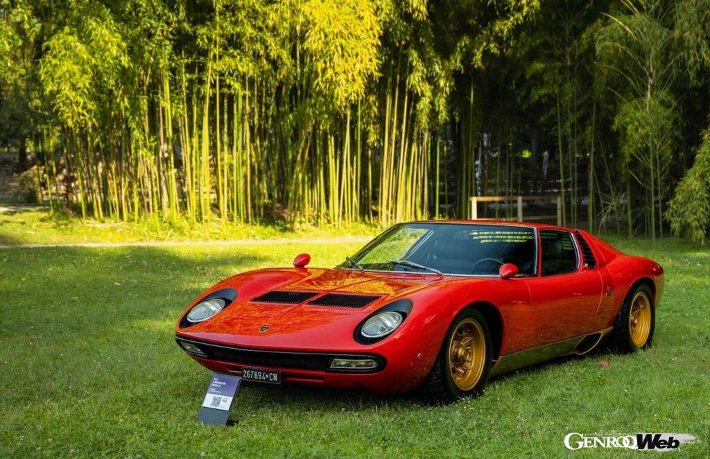 今回、真紅のミウラ SVが、コンコルソ・デレガンツァ・ヴィラ・デステのコンペティションに参加した唯一のランボルギーニとなった。