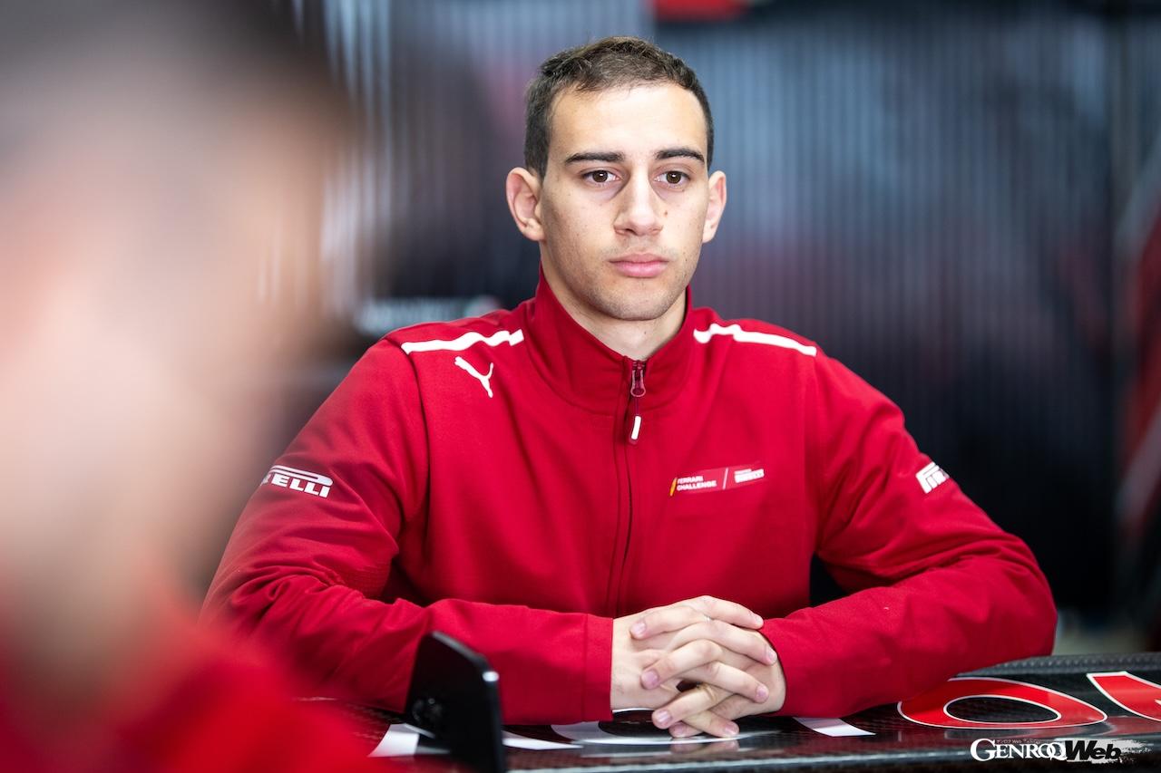 フェラーリ・チャレンジ・ヨーロッパに初参戦した、ヤルノ・トゥルーリの息子エンツォ。