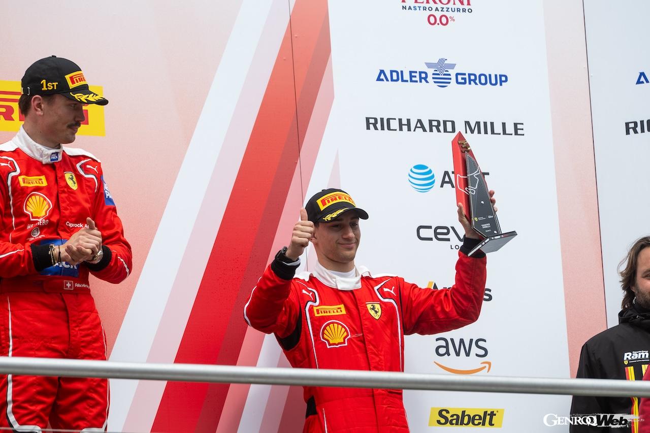 フェラーリ・チャレンジ・ヨーロッパに初参戦した、ヤルノ・トゥルーリの息子エンツォ。