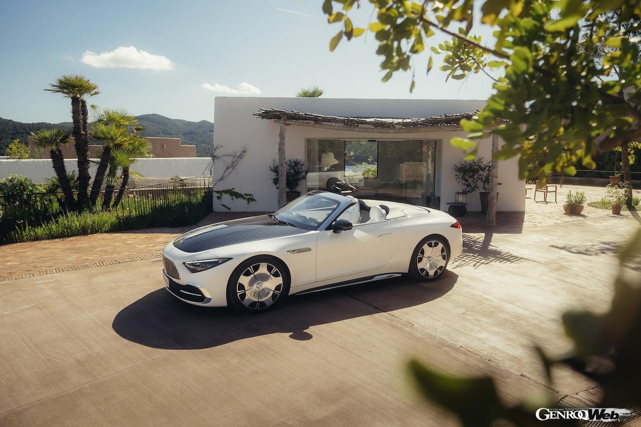 「メルセデス・マイバッハ SL 680 モノグラム シリーズ」のエクステリア。