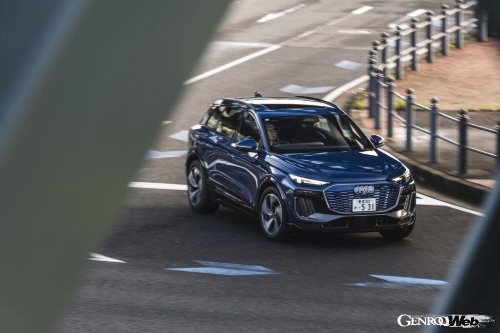 ポルシェと共同開発したBEV専用プラットフォーム「PPE（プレミアムプラットフォームエレクトリック）」を採用したアウディ初の市販モデルがQ6 e-tronだ。