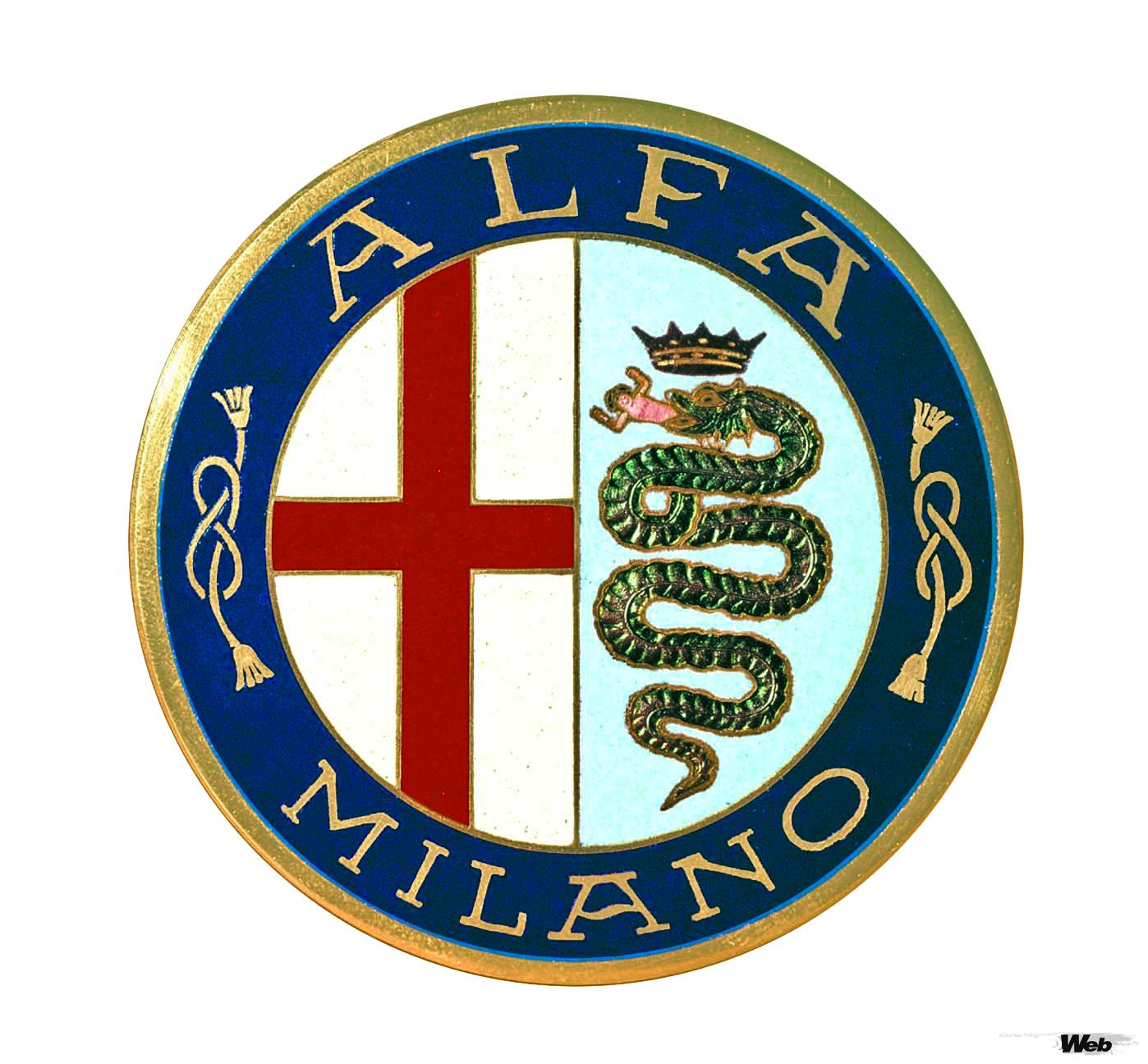 1919年から1915年まで使用されたアルファのロゴ。