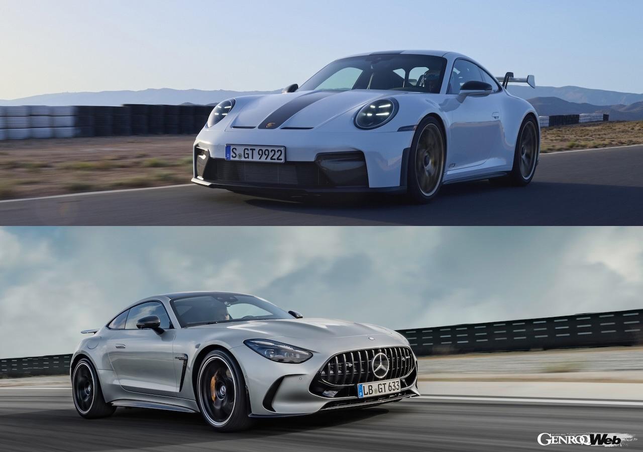 Porsche 911 GT3 × Mercedes-AMG GT 63 4MATIC+ Coupe
