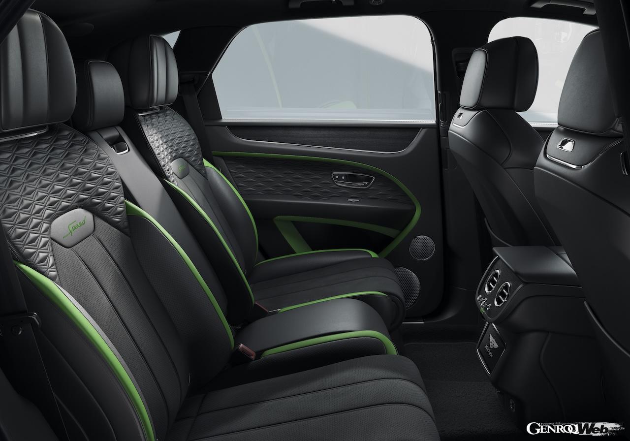 ハイパフォーマンスSUV「ベントレー ベンテイガ スピード」のインテリア。