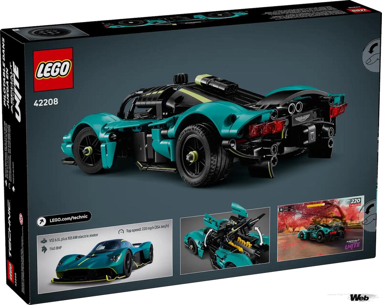 日本では9280円で販売される「レゴ テクニック Aston Martin Valkyrie」。