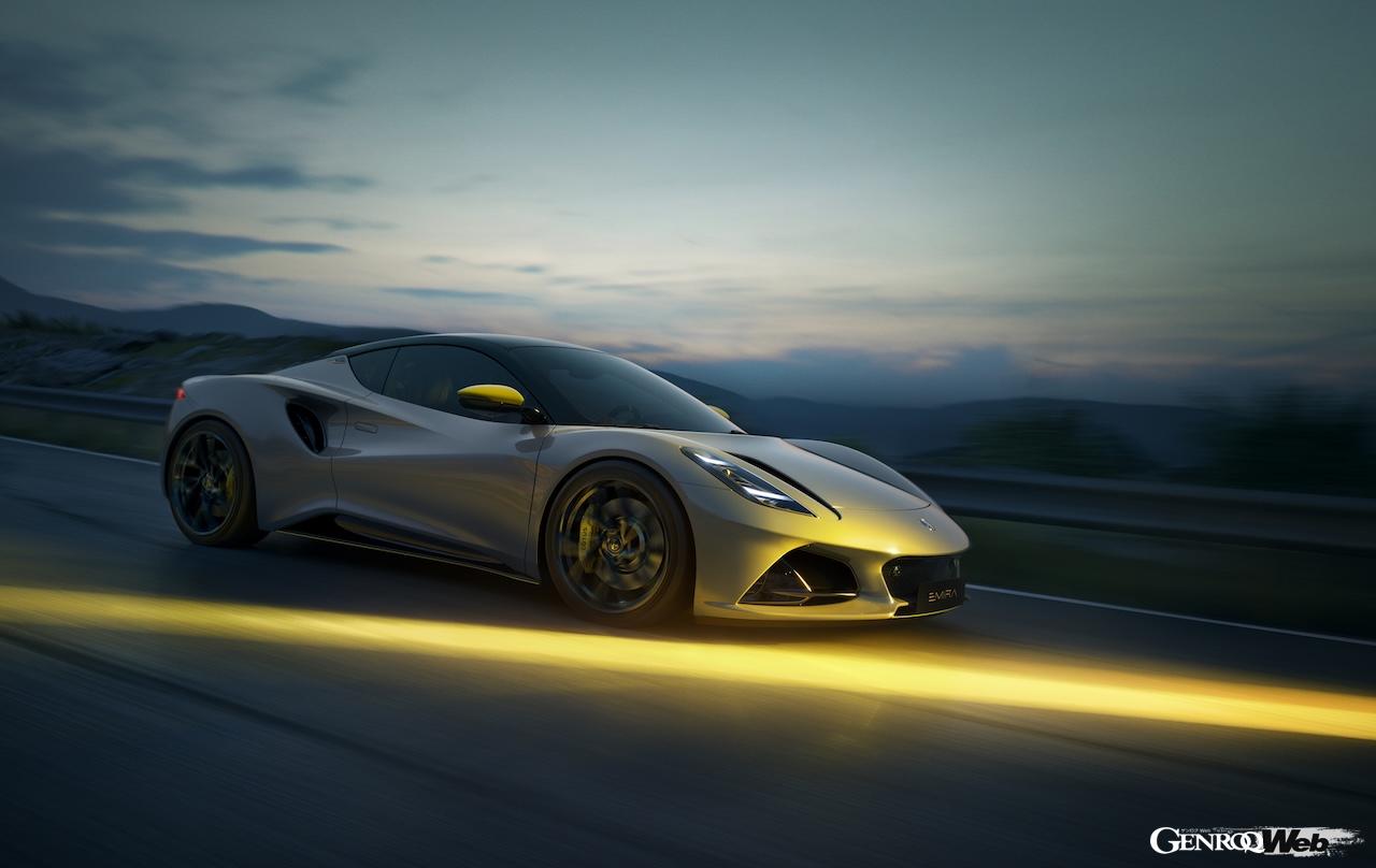 「ロータス エミーラ V6 SE」の走行シーン。