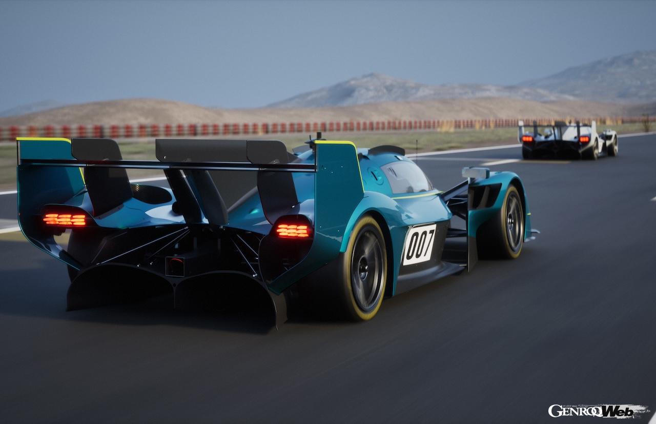 「アストンマーティン ヴァルキリー LM」の走行シーン。