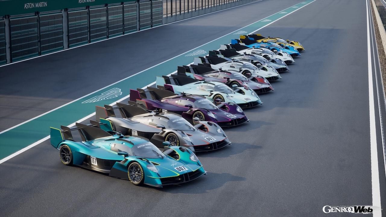 「アストンマーティン ヴァルキリー LM」のエクステリア。