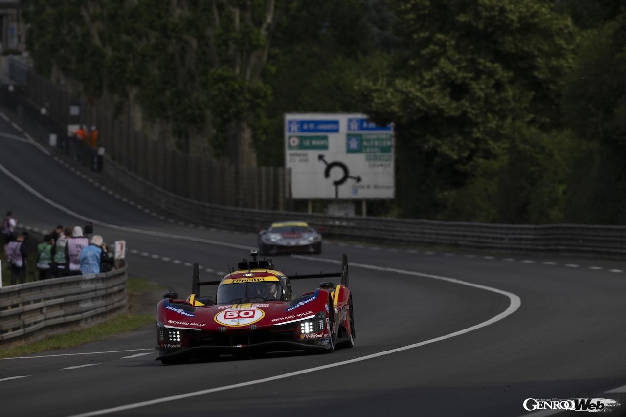 6月14日から15日にかけて決勝が開催されるル・マン24時間レースに向けた公式プラクティスが実施され、3台のフェラーリが登場した。