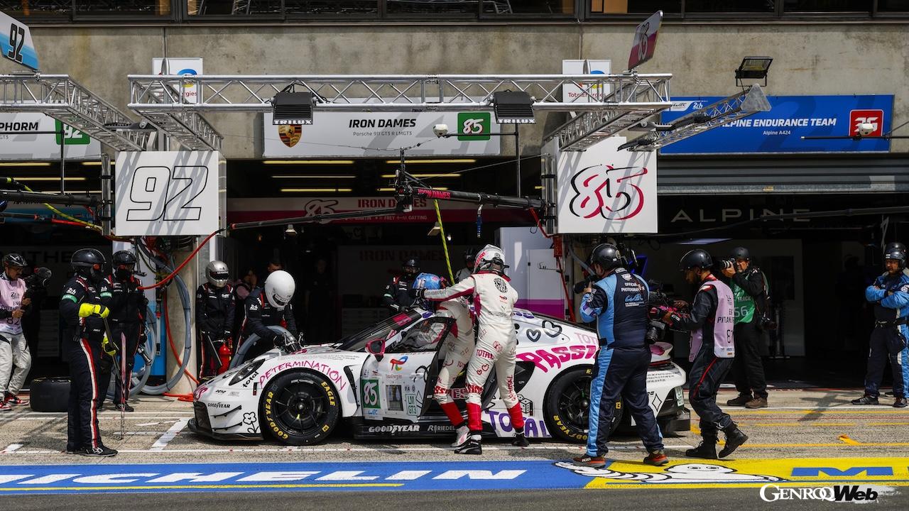 2025年シーズンのル・マン24時間レース、公式テストデイに参加した、ポルシェ 911 GT3 R LMGT3。