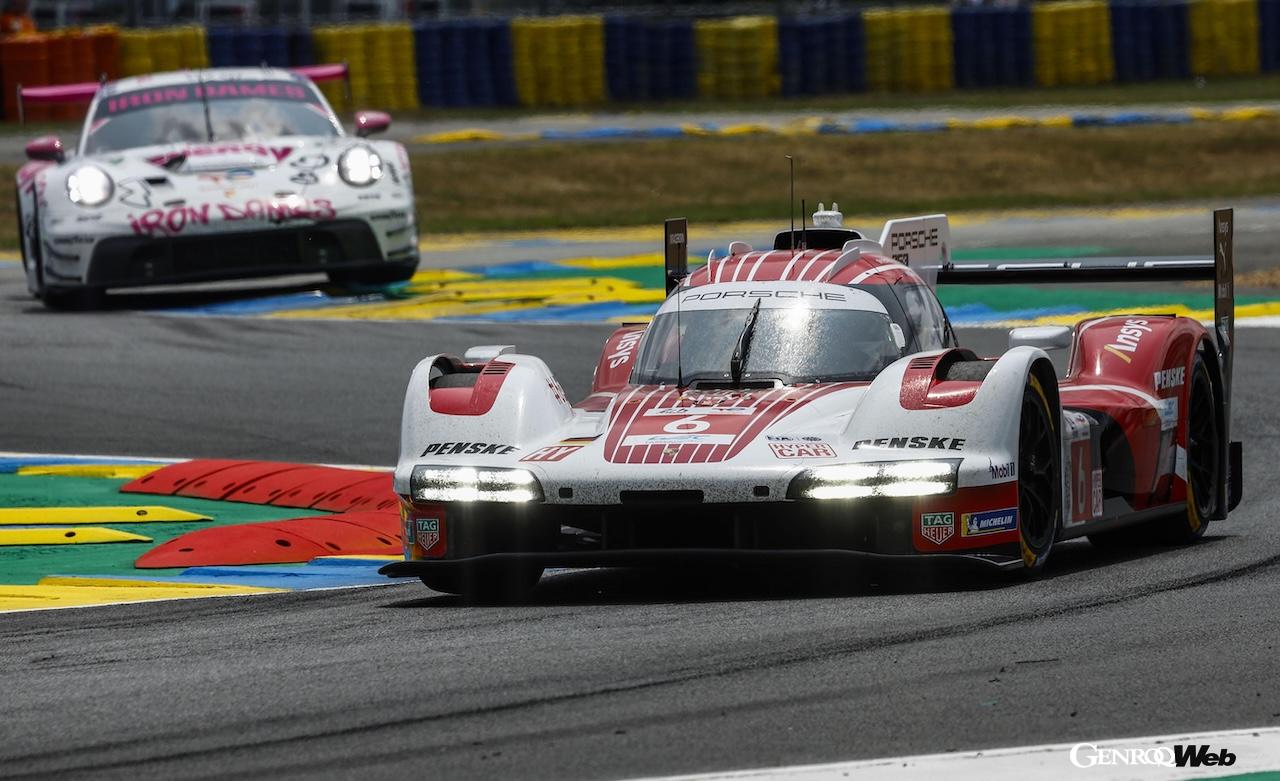 2025年シーズンのル・マン24時間レース、公式テストデイに参加した、ポルシェ 963。