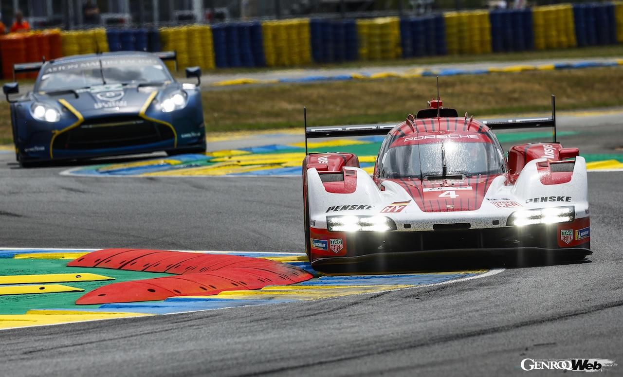 2025年シーズンのル・マン24時間レース、公式テストデイに参加した、ポルシェ 963。