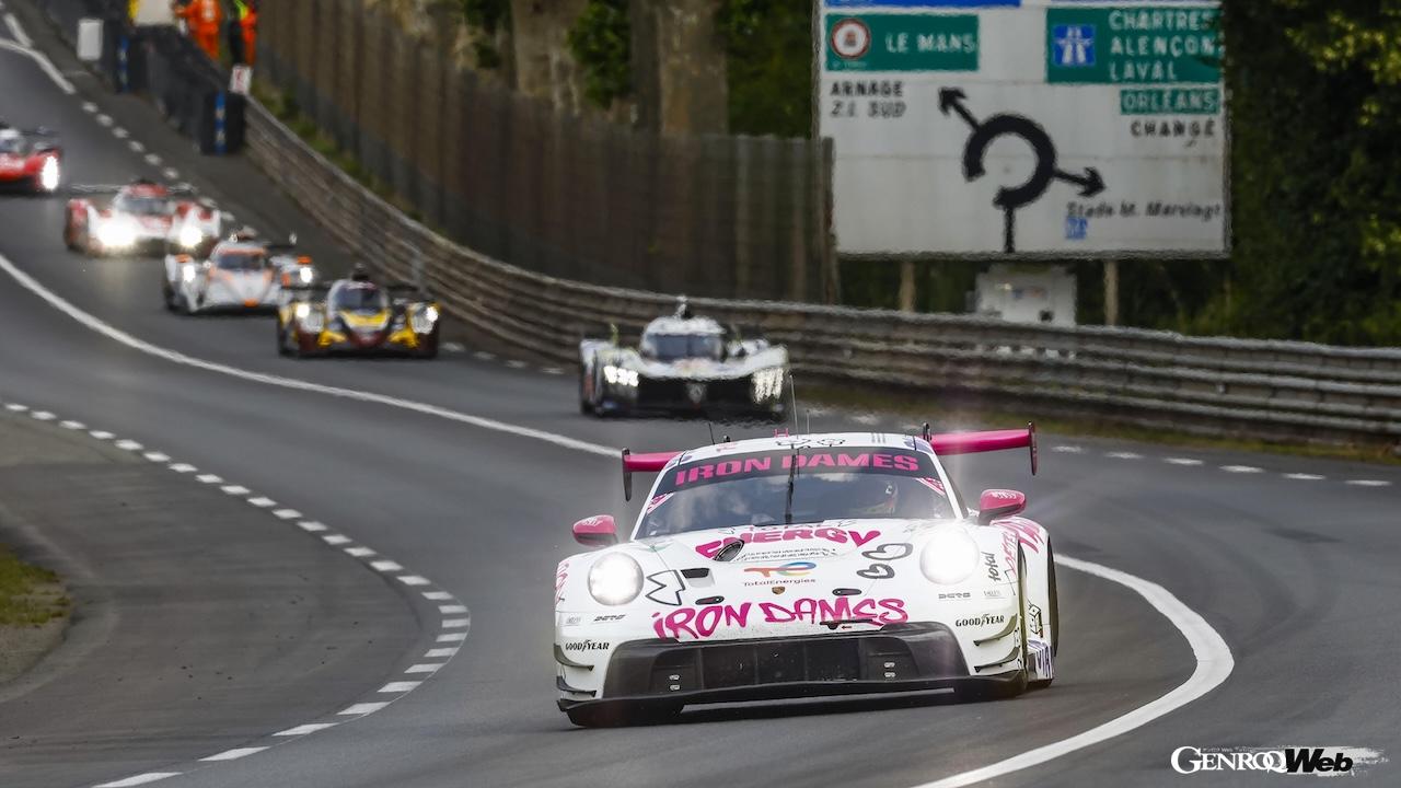 2025年シーズンのル・マン24時間レース、公式テストデイに参加した、ポルシェ 911 GT3 R LMGT3。
