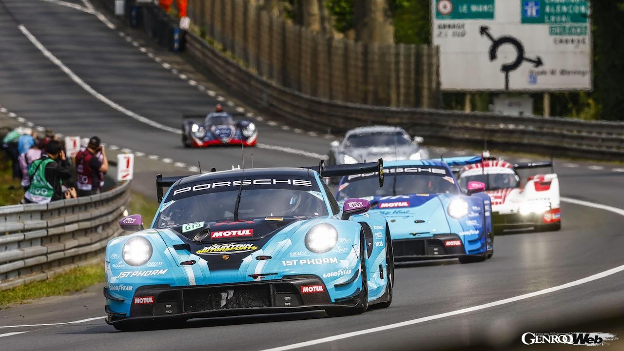 2025年シーズンのル・マン24時間レース、公式テストデイに参加した、ポルシェ 911 GT3 R LMGT3。