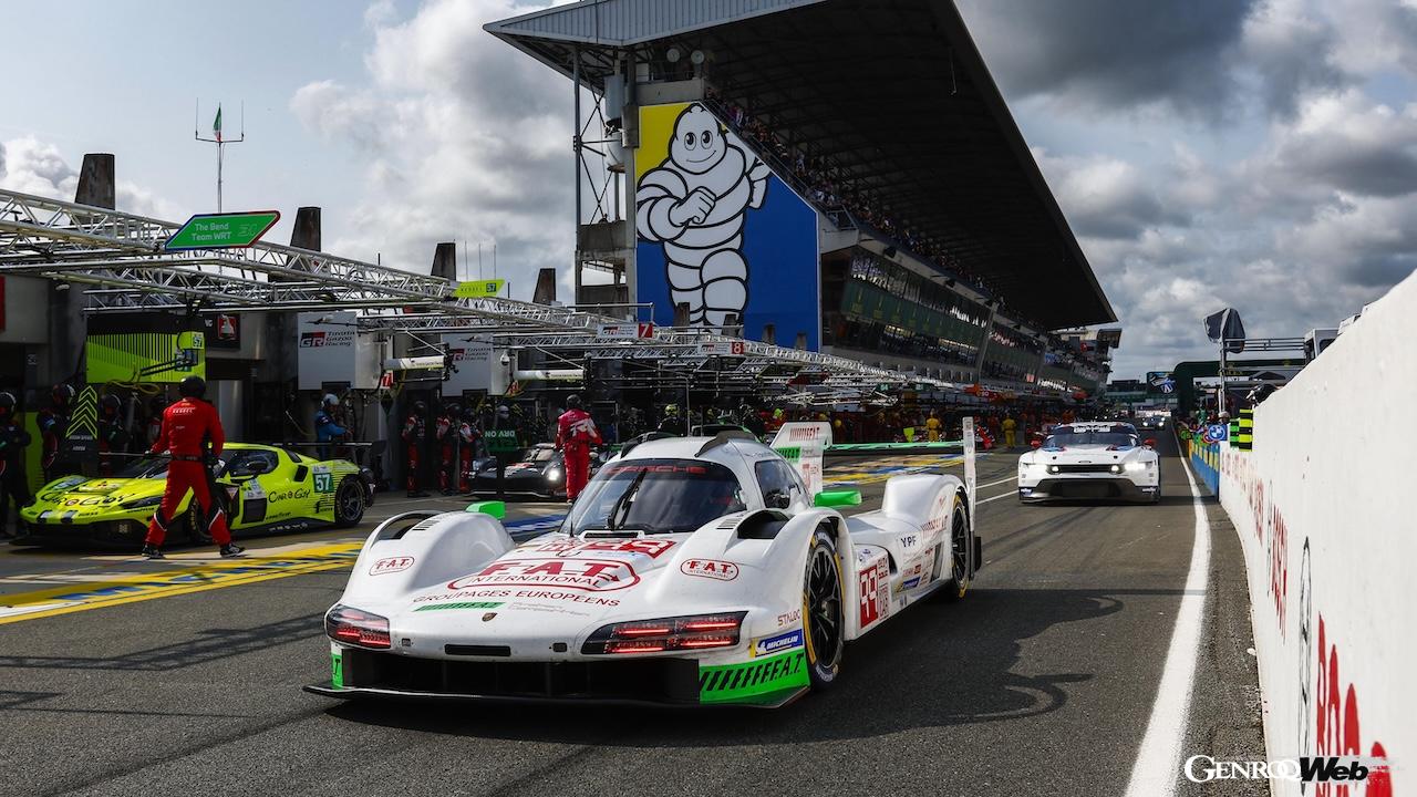 2025年シーズンのル・マン24時間レース、公式テストデイに参加した、ポルシェ 963。