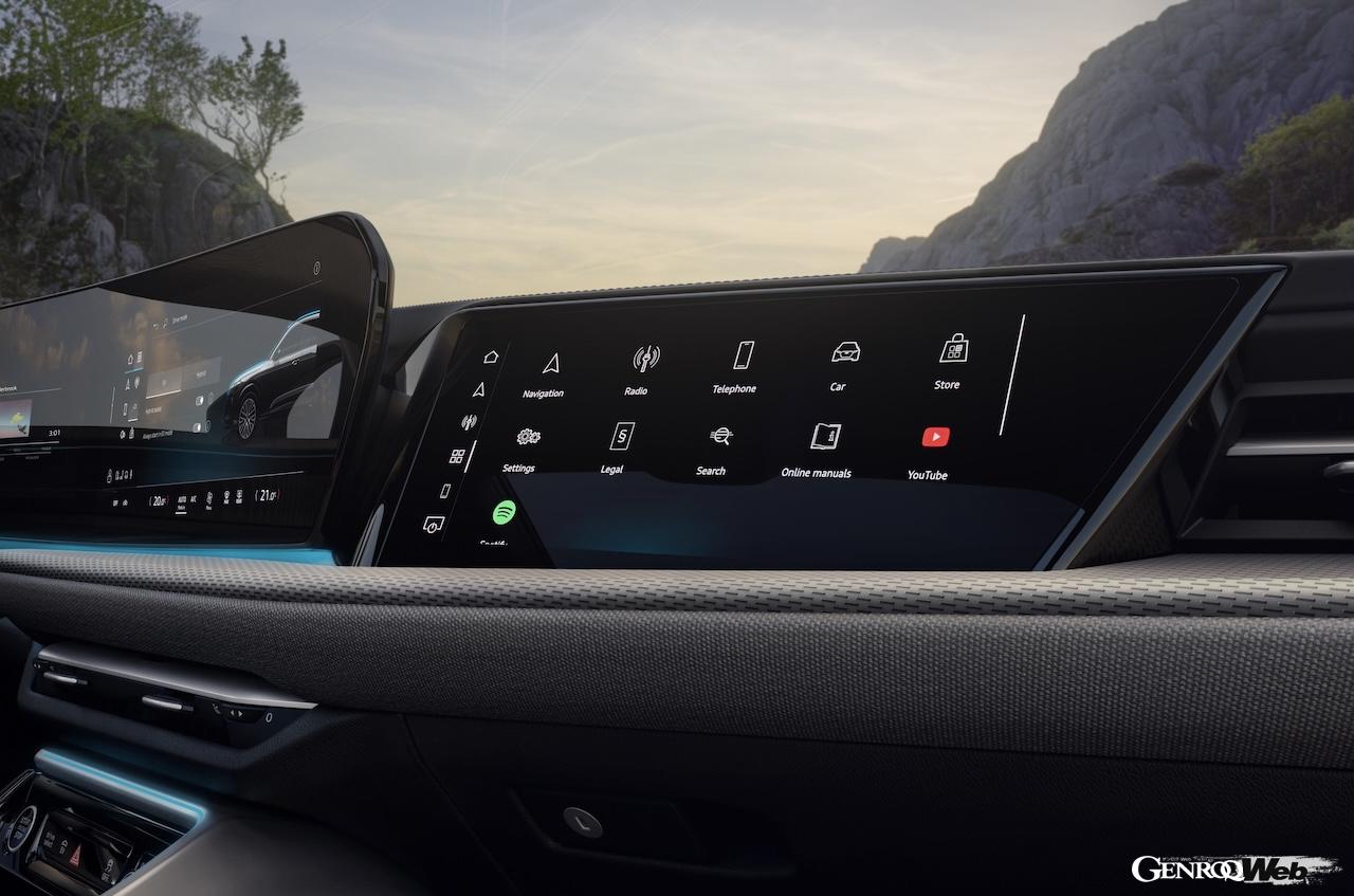 「アウディ Q5 e-hybrid」のインテリア。