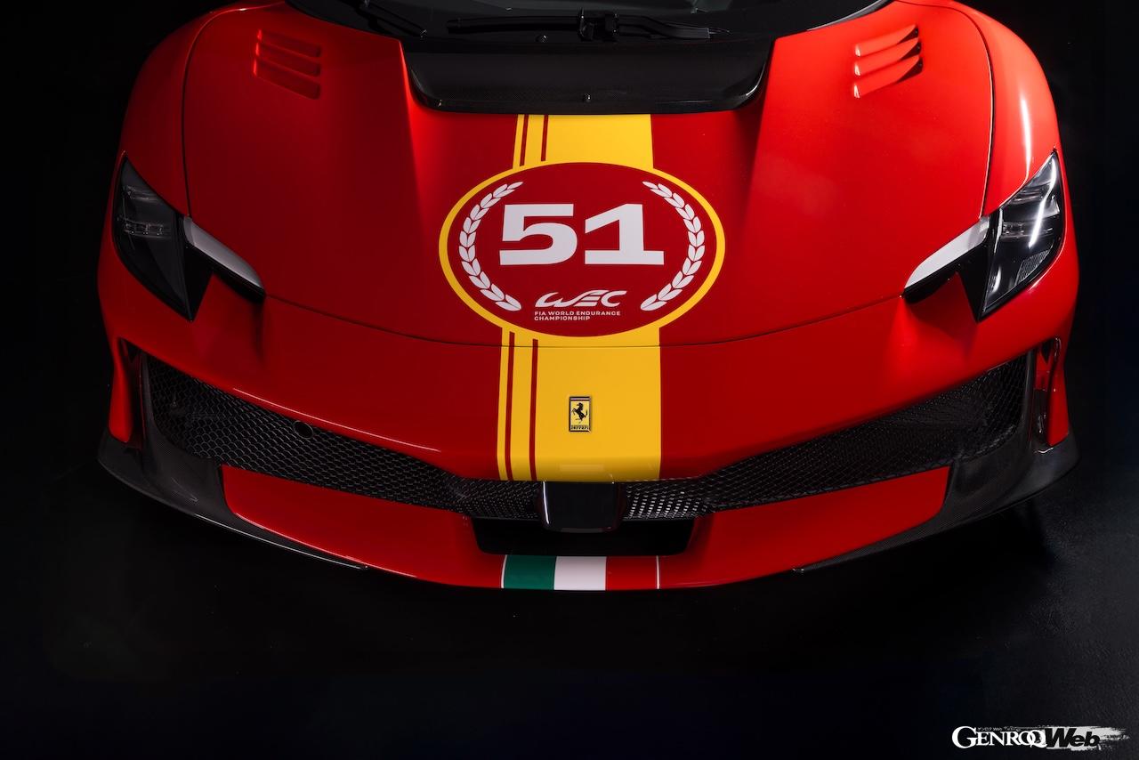 「ピロティ フェラーリ296 スペチアーレ」のエクステリア。