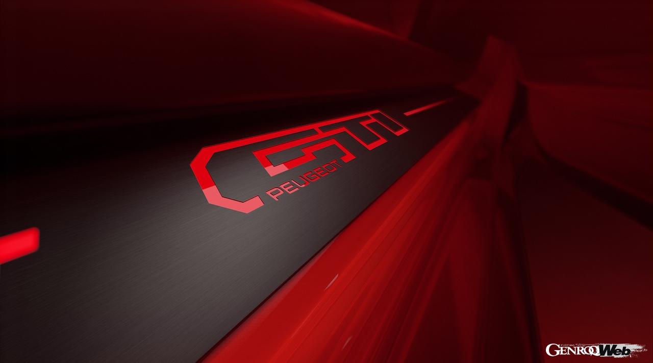 フル電動スポーツハッチ「プジョー E-208 GTi」のインテリア。