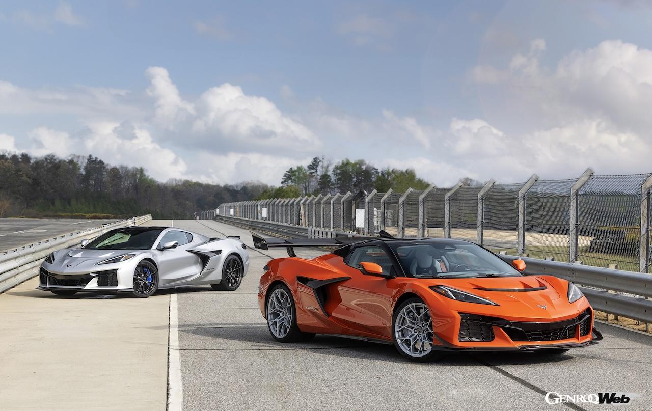 「シボレー コルベット ZR1X」のエクステリア。