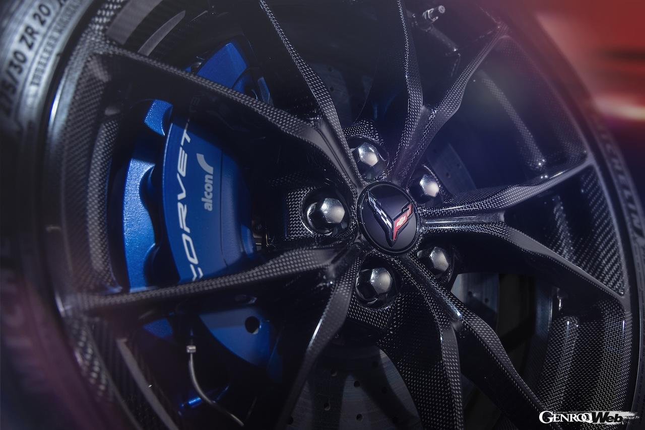 「シボレー コルベット ZR1X」のブレーキシステム。