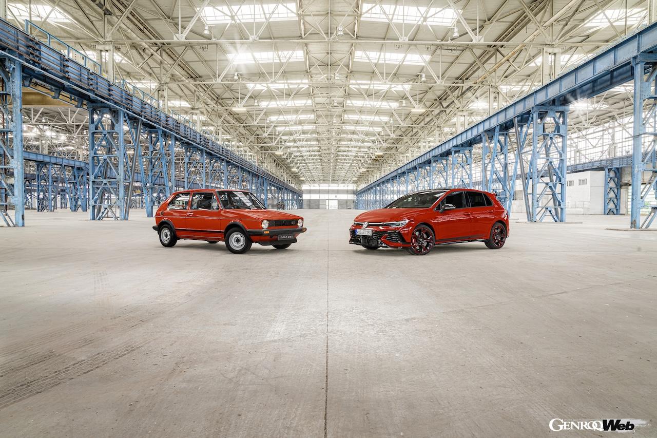 1976年、初代ゴルフに設定された「GTI」は、世代を重ねながら、世界中の市場で250万台以上が販売されてきた。