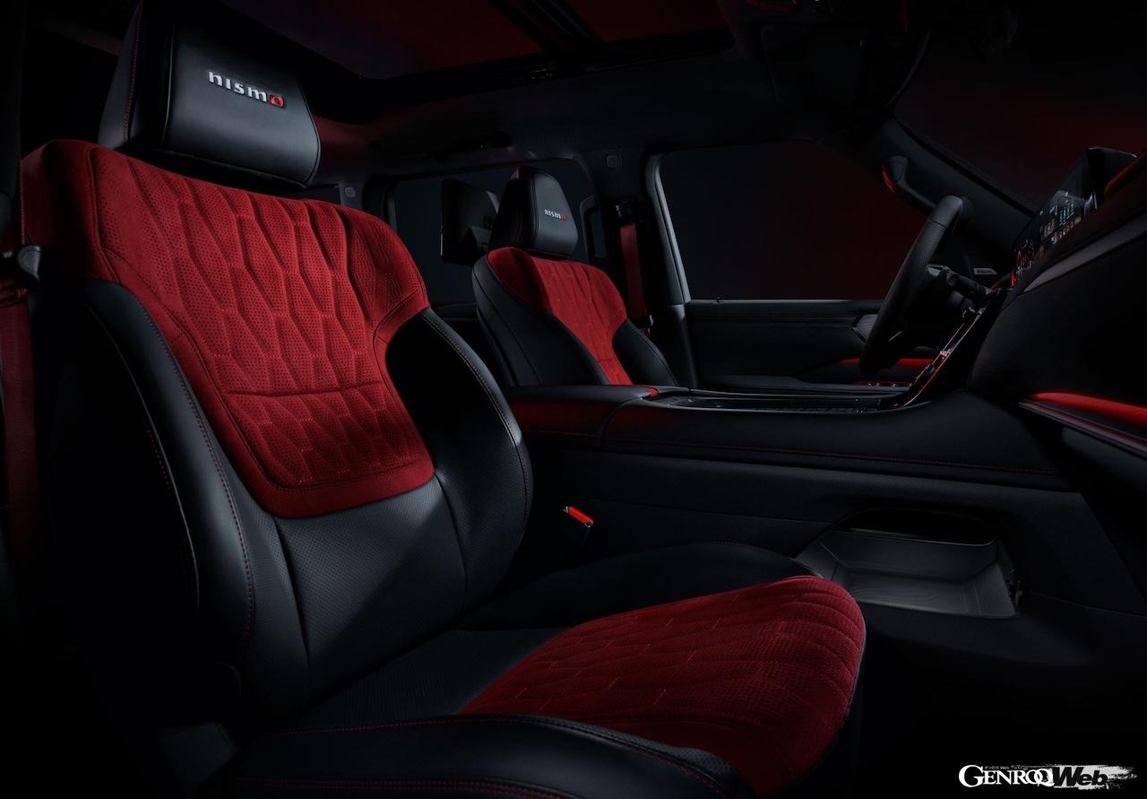 「日産 パトロール NISMO」のインテリア。