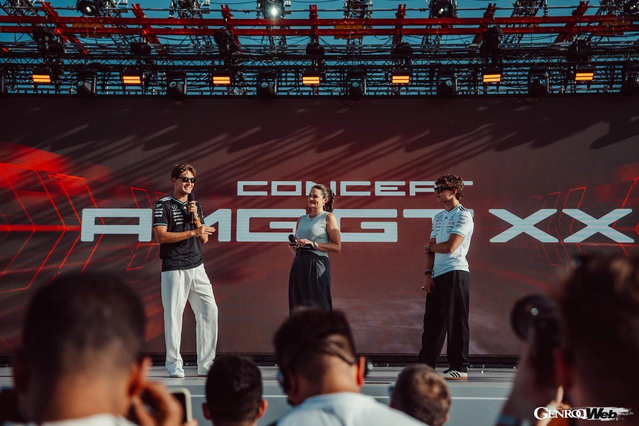 メルセデス AMGの本拠地アッファルターバッハで行われたスペシャルイベントには、3500名のゲストが集まり、「コンセプト AMG GT XX」のワールドプレミアを見守った。