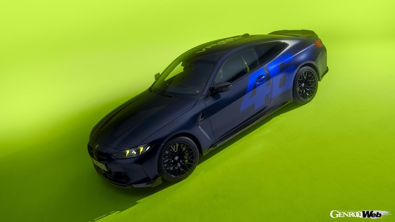 ヴァレンティーノ・ロッシとコラボレーションした限定仕様「BMW M4 CS VR46」のエクステリア。