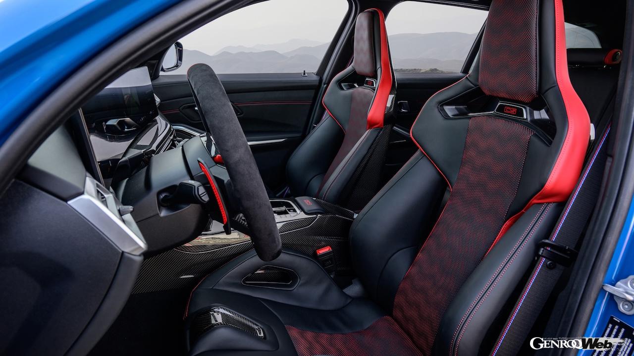 30台が限定導入される「BMW M3 CS ツーリング」のインテリア。