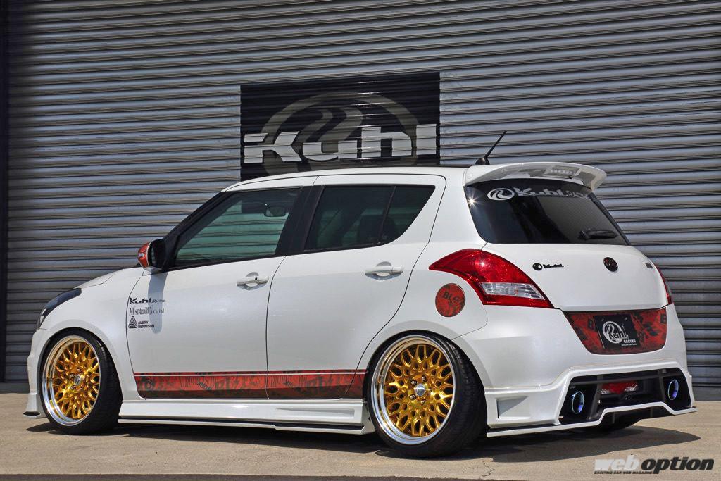 狙うは最強のアンチ定番」ZC32Sスイフトスポーツの極低スタンス仕様で