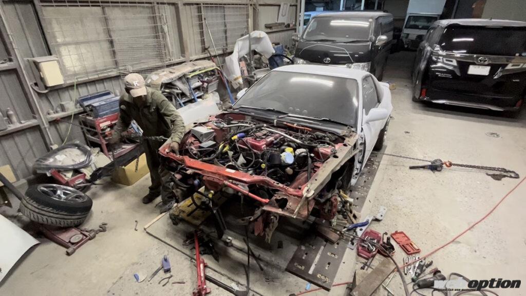 借り物180SXでまさかのクラッシュ・・・」廃車寸前のマシンを