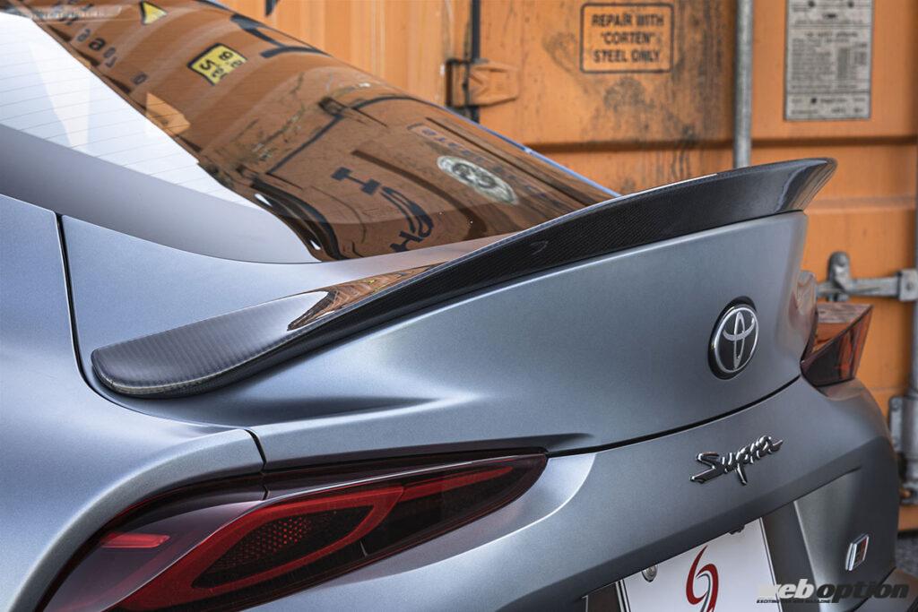 grスープラ ダックテール GRスープラのダックテールスポイラー