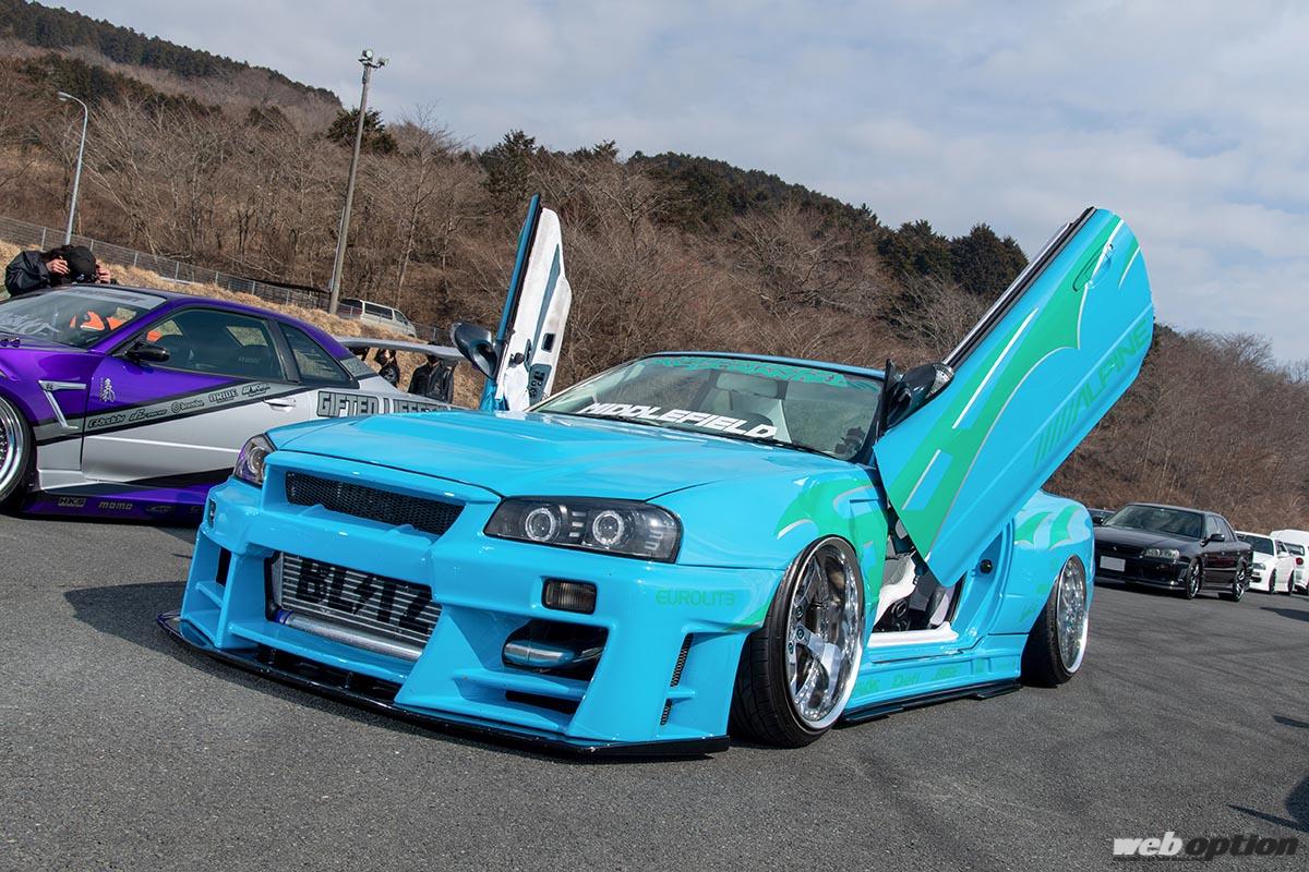 このスタイルでドリ車って信じられる!?」若きER34オーナーが心血を注い