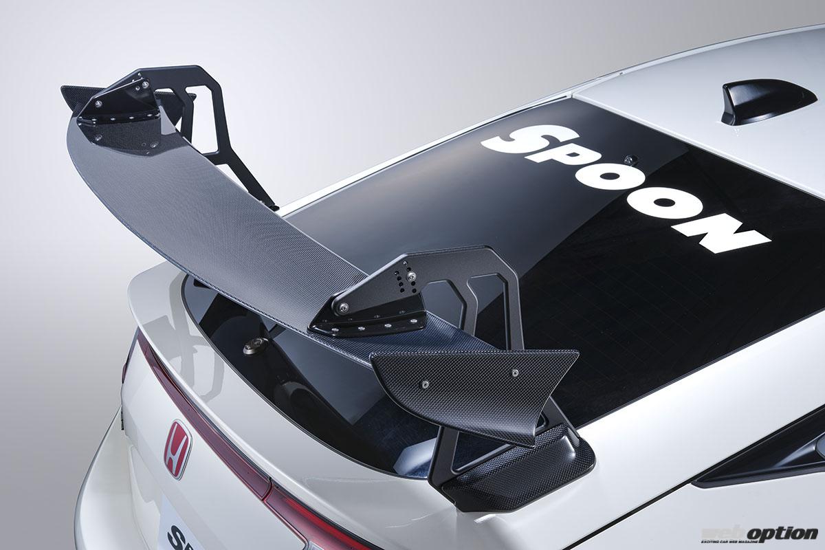 シビックタイプR リアウイング　カーボン製　スワンネック　スーパーGT fl5 84112-FL5-0001.jpg