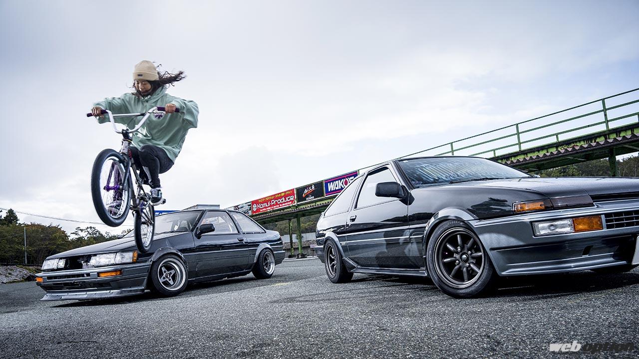 女子オリンピック選手の愛車はゴリゴリのハチロク改!?」BMXライダー大