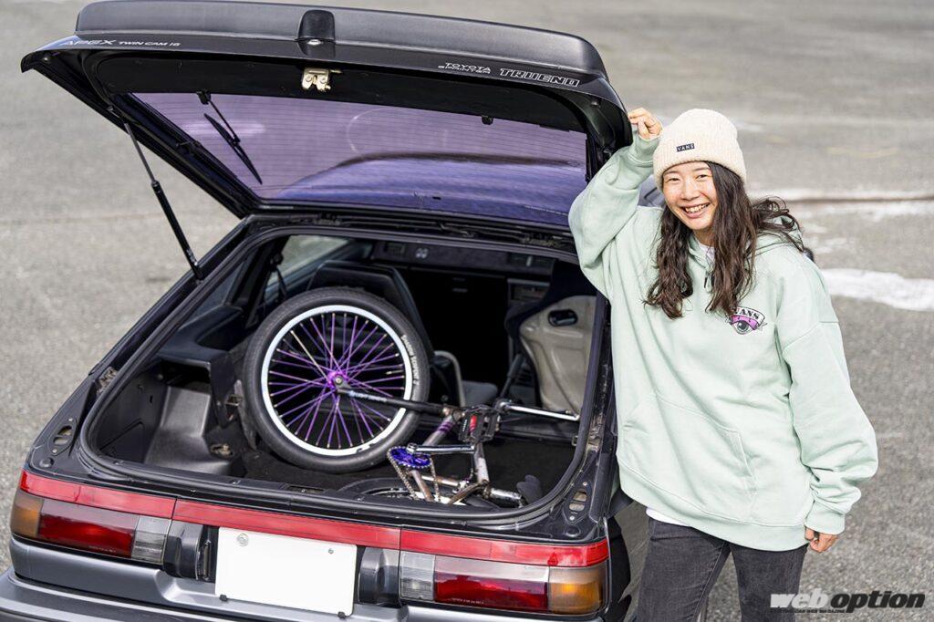 女子オリンピック選手の愛車はゴリゴリのハチロク改!?」BMXライダー大
