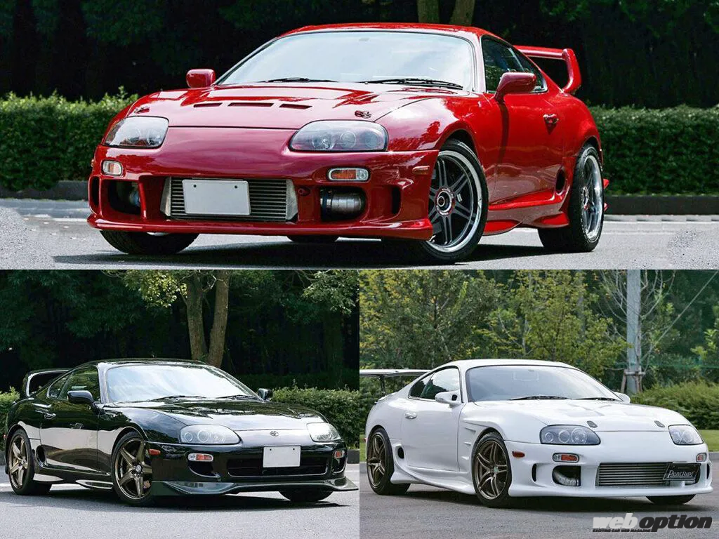 TRD JZA80 スープラ 2JZ-GTE ターボ エンジン マウント 左右 12350-JA800 即納 使用OK JZA80スープラの高いチューニング適応度を示す3台にズームイン