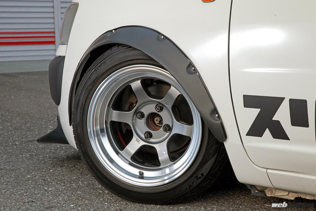 かっこよすぎる極低プロボックス見参」オバフェン＋深リムで商用車