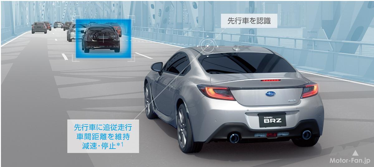 新型スバルBRZのアイサイト