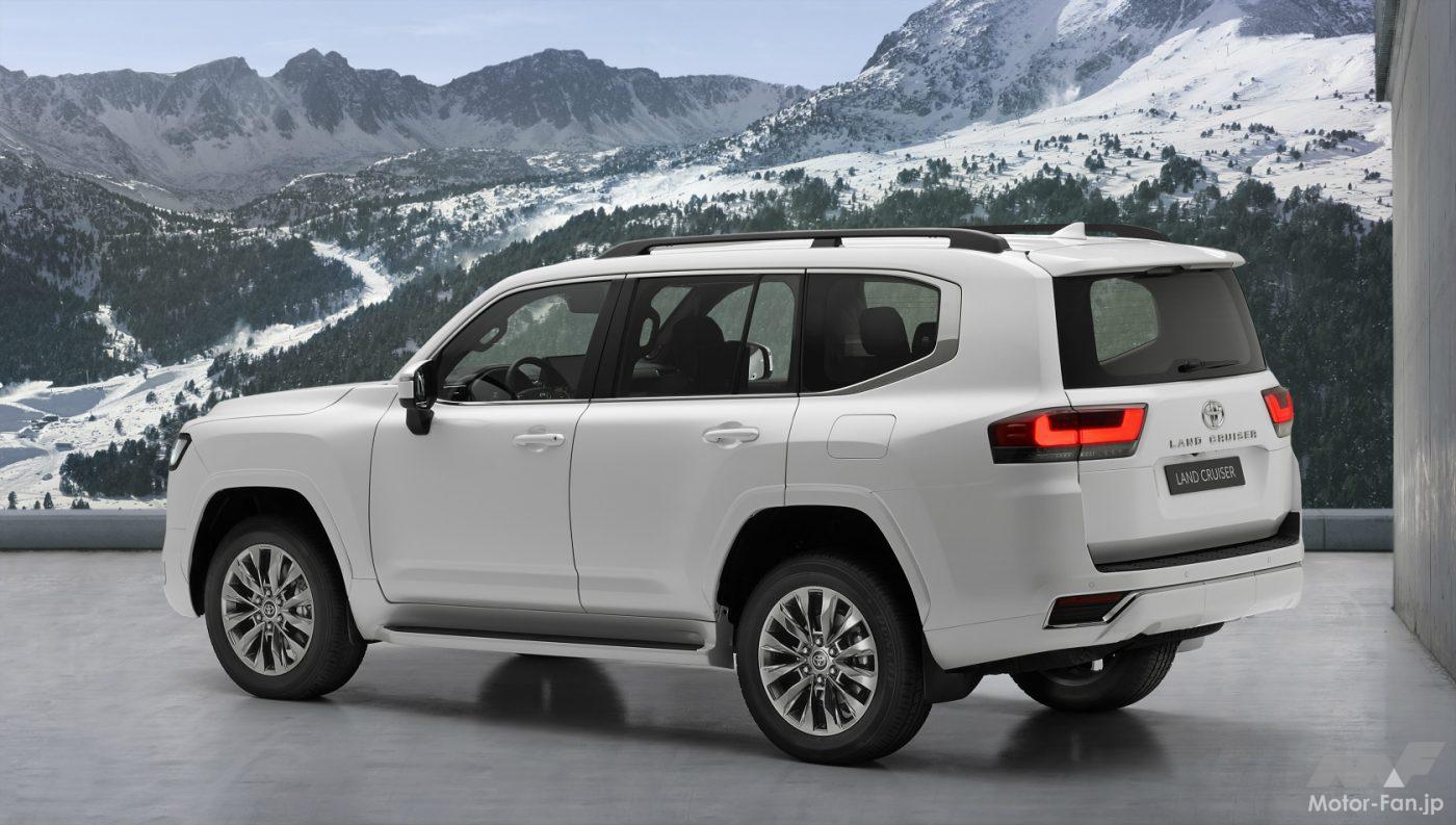 新型トヨタ ランドクルーザー300のリヤビュー