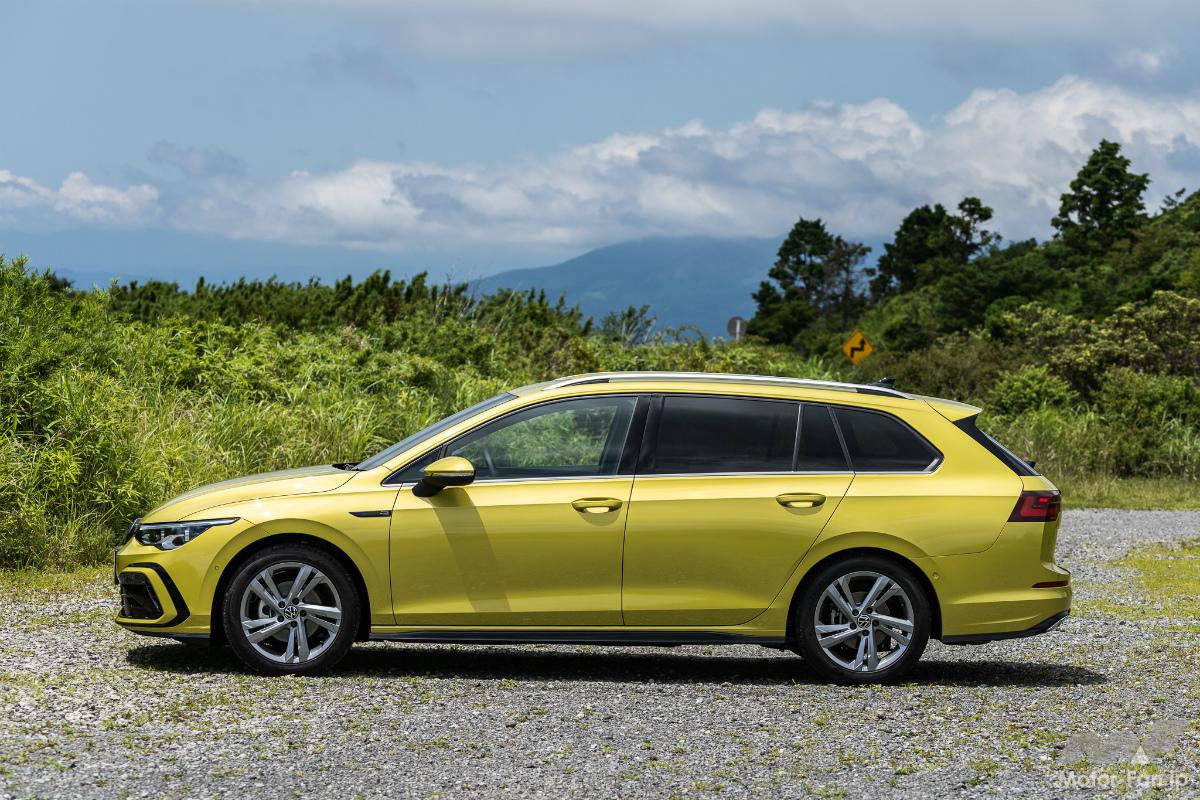 フォルクスワーゲン ゴルフヴァリアントのサイドビュー