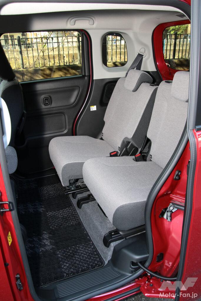 後席も小ぶりだが最前端でも居住性は申し分なし