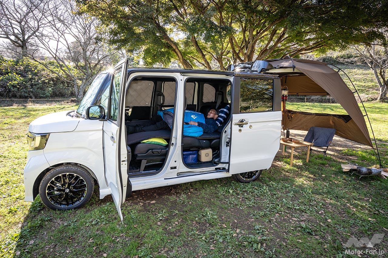 ホンダアクセスN-BOX車中泊