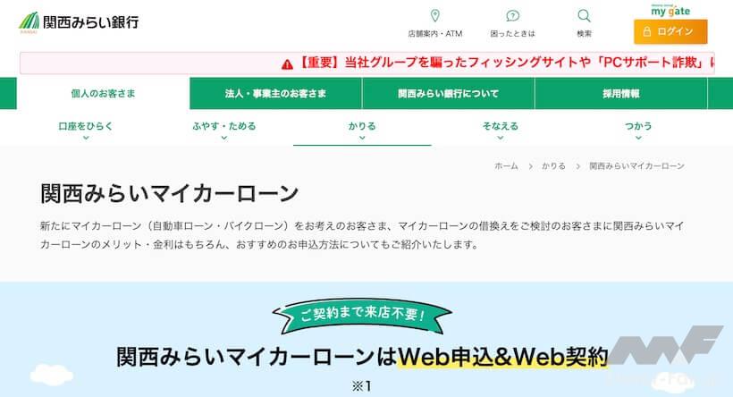 関西みらい銀行 関西みらいマイカーローン