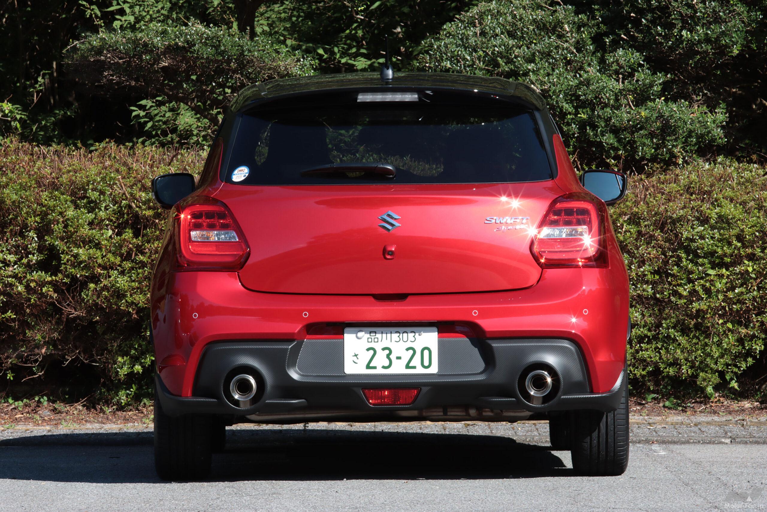 【スズキ・スイフトスポーツ】全長×全幅×全高：3890×1735×1500mm　ホイールベース：2450mm　トレッド前／後：1510／1515mm　最低地上高：120mm　最小回転半径：5.1m